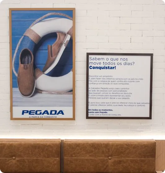 Quadros Loja Pegada